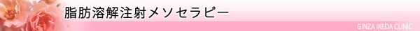 美容ダイエット・脂肪溶解注射 メソセラピー/東京皮膚科・形成外科