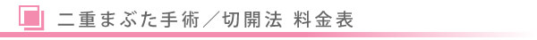 美容外科・二重まぶた 切開法/東京皮膚科・形成外科