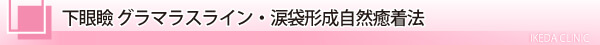 下眼瞼 グラマラスライン・涙袋形成自然癒着法/東京皮膚科・形成外科